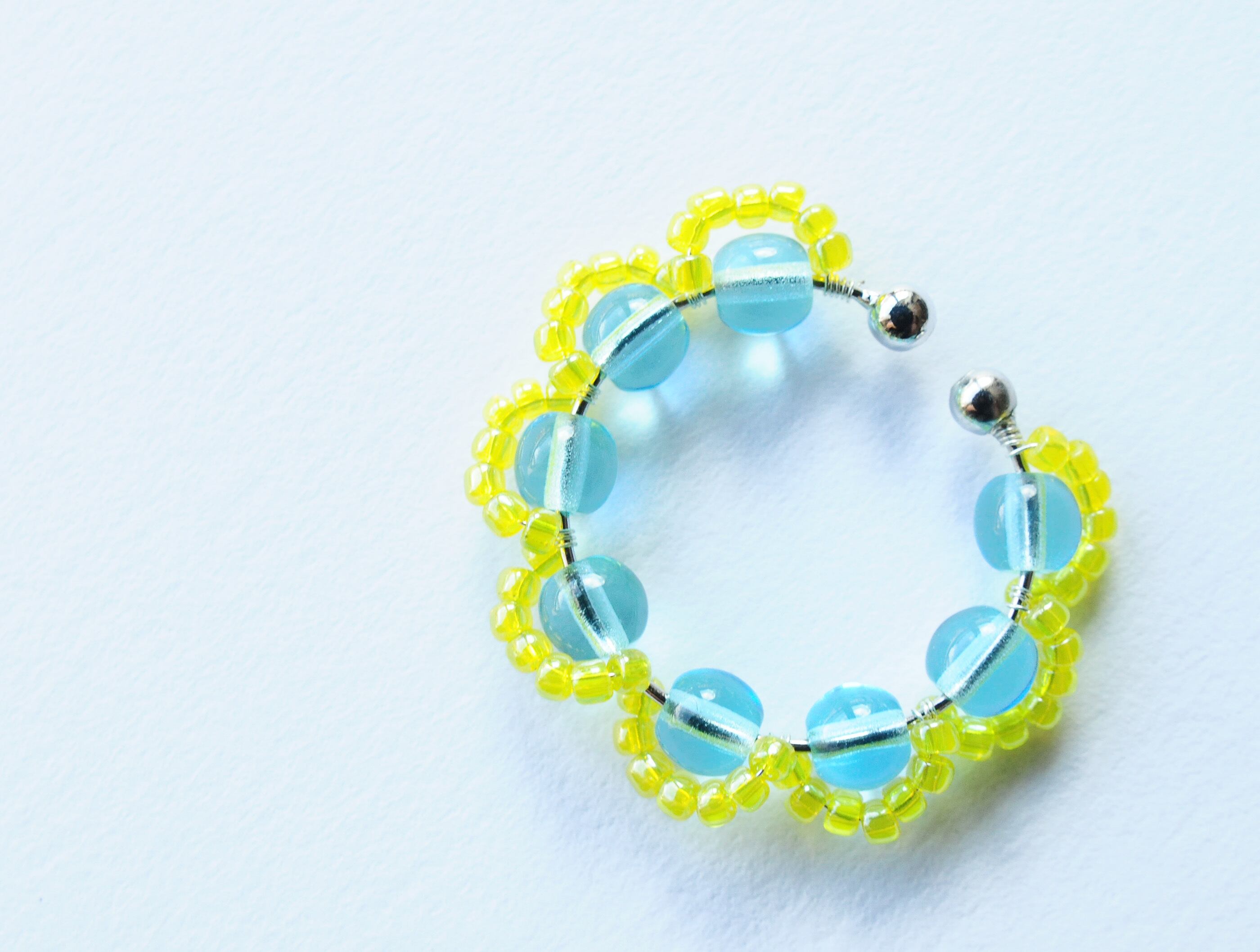 ＜Rollo～イロヅクビジュー～＞イヤーカフ『 Sora × Lemon 』