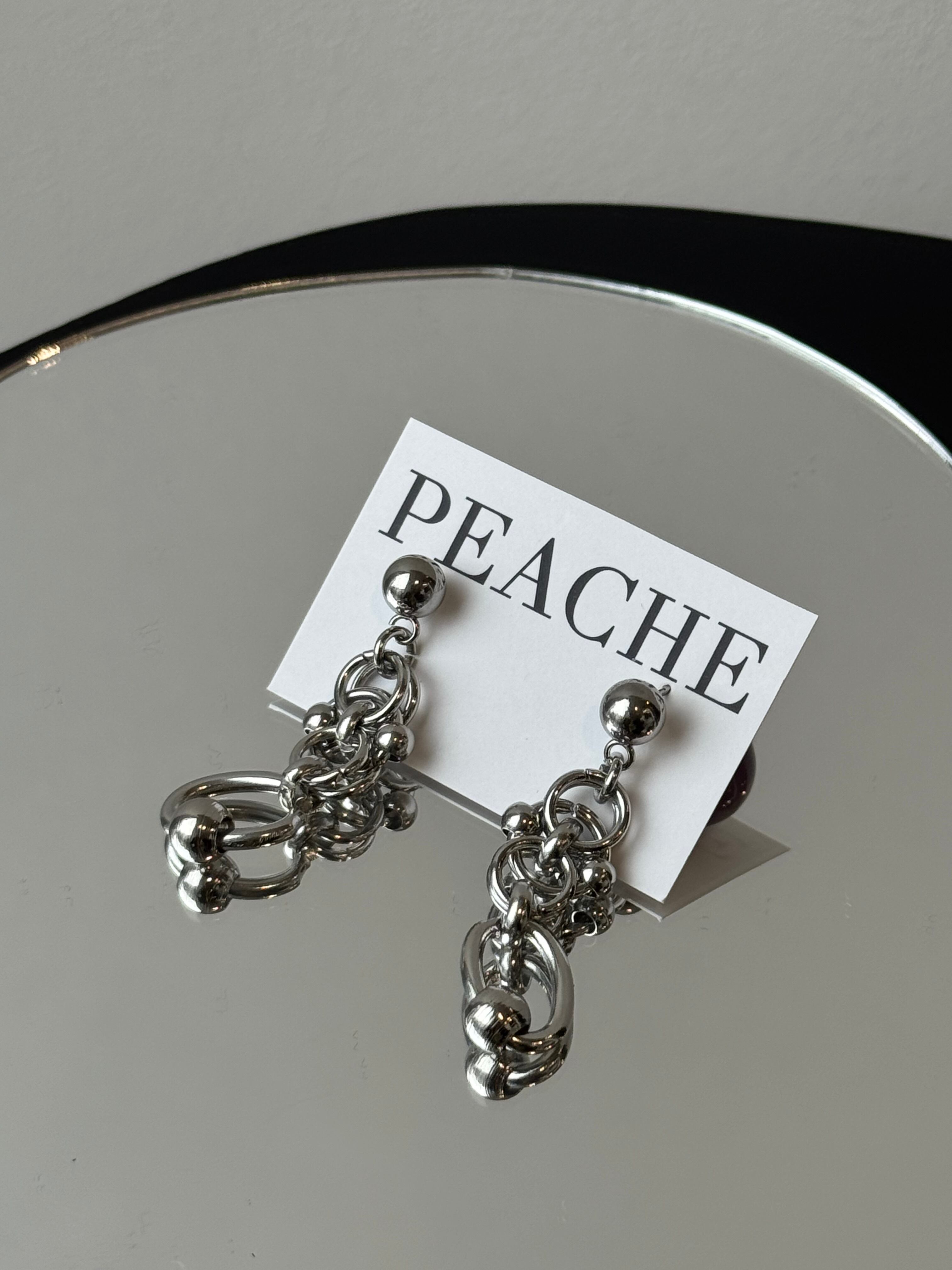 silver metal petit circle overlap