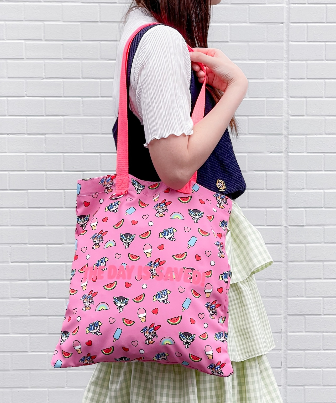 F261019_The Powerpuff Girls×Flapper 夏休みガールズA4トート - 2