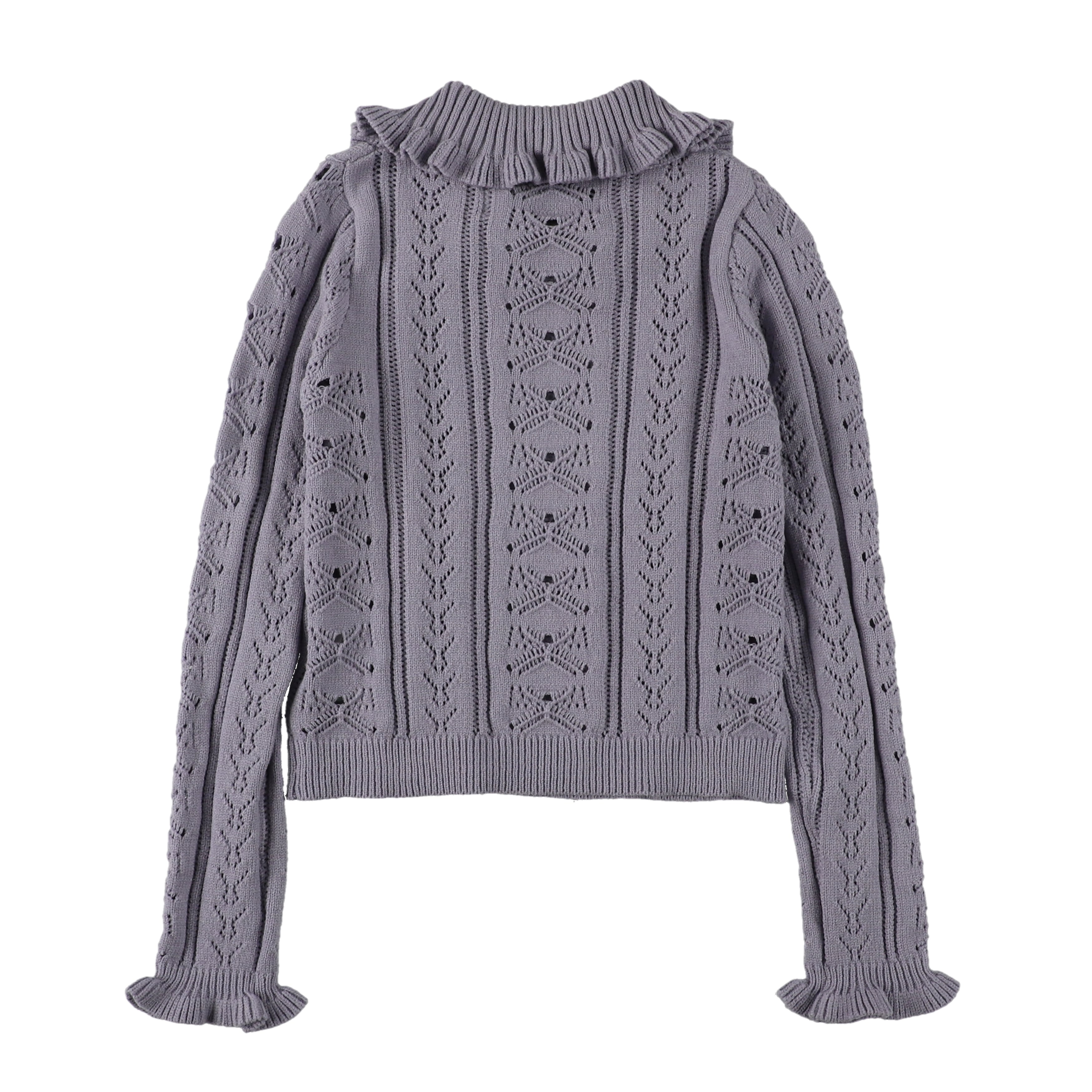 フリルニット GRAY