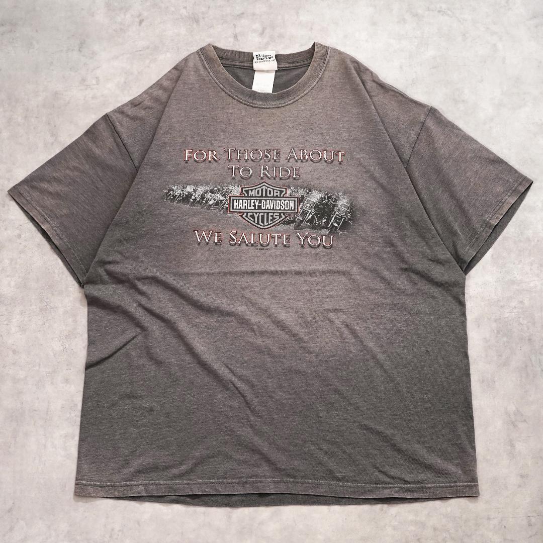 ハーレーダビッドソン プリントTシャツ ドクロ グレー 赤 L 7763 ハーレーダビッドソン プリントTシャツ ドクロ グレー 赤 L 7763 | fuufu