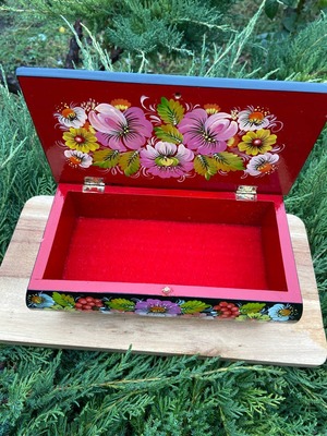 ペトリキフカ・ジュエリーボックス21 cm（Khomenko）