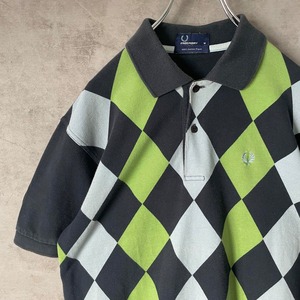 FRED PERRY argyle polo size M 配送B