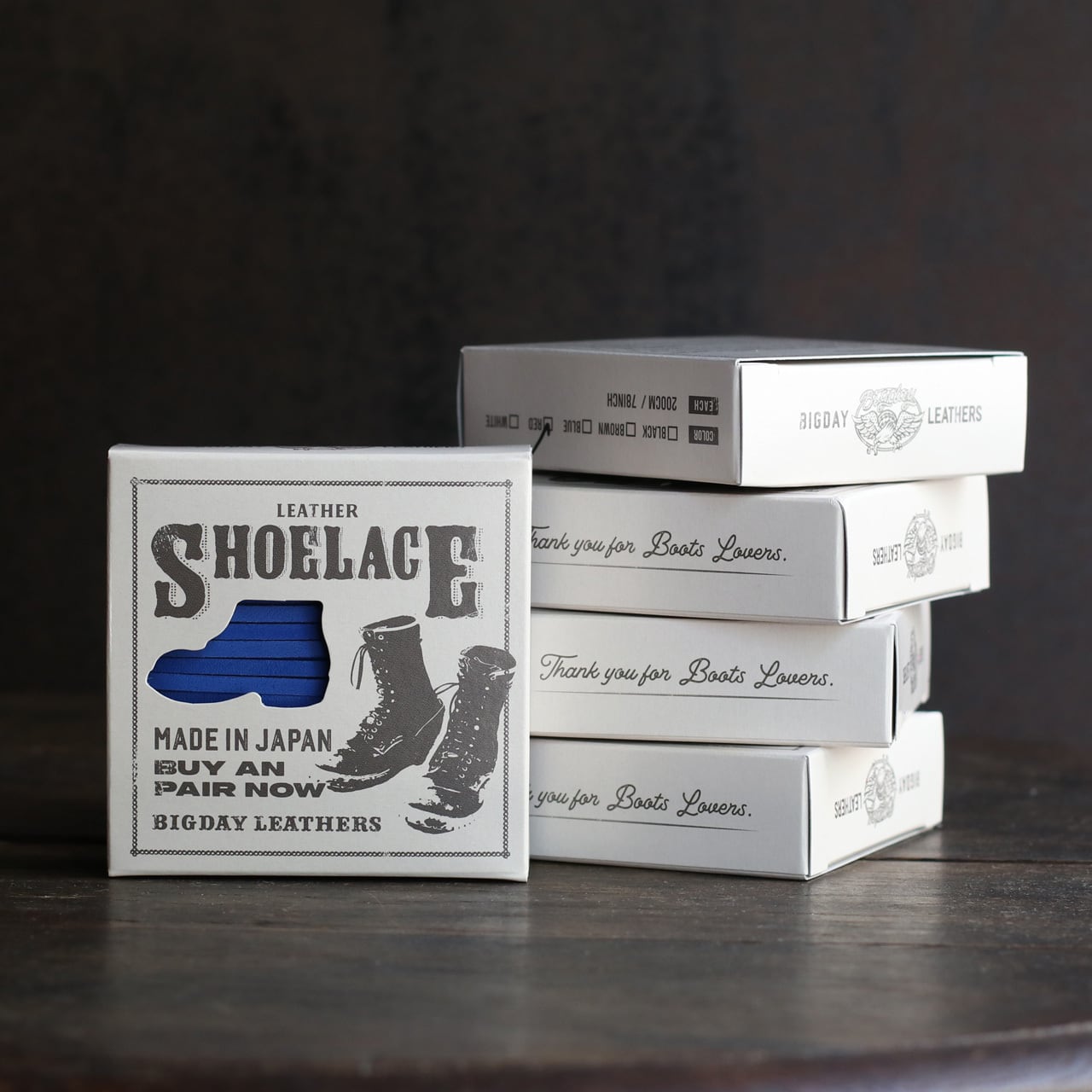 BIG DAY ビッグデイ LEATHER SHOELACES レザーシューレース 全5色 日本
