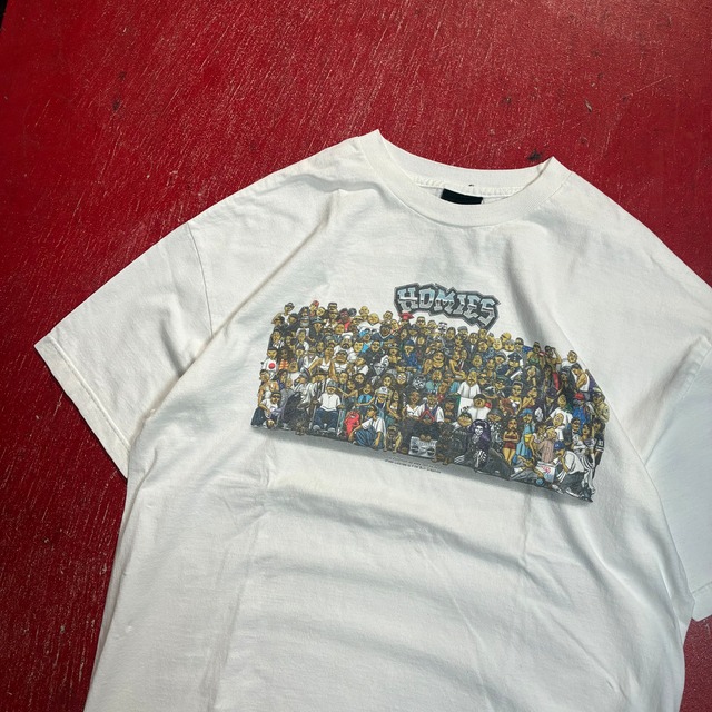 00s USA製　HOMIES T-shirt　ホーミーズフィギュア　Tシャツ　チカーノ　アメリカ雑貨　ローライダー