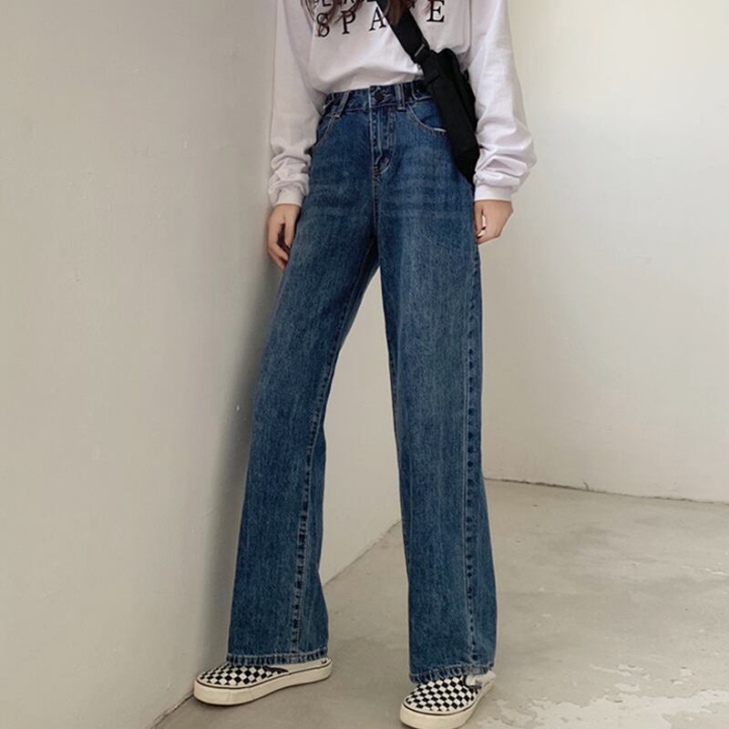 ウェストジーンズ スプリングオータムルーズパンツ スリム 春物 秋物 試着室81830341165