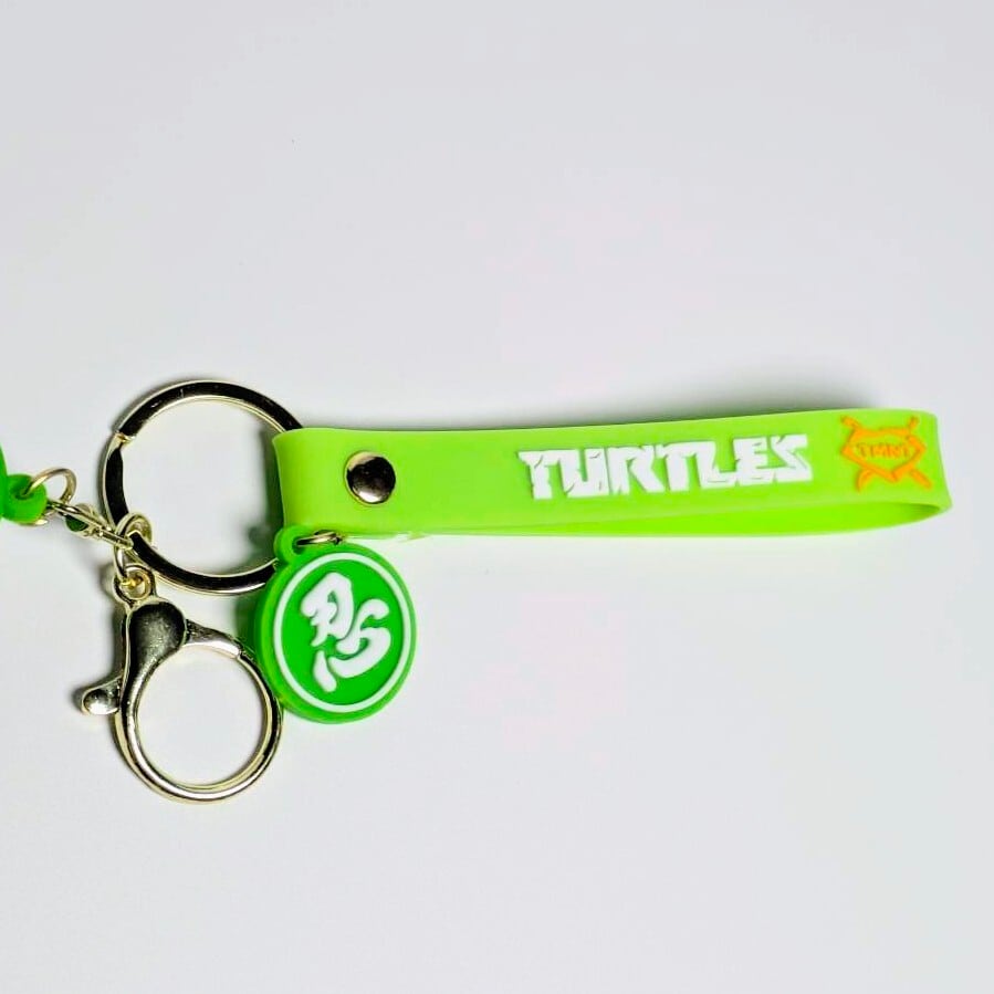 ♧ 再入荷！【 Teenage Mutant Ninja Turtles ( ティーンエイジ ミュータント ニンジャ タートルズ ) 】3Dラバーキーホルダー / ストラップ付き / フィギュアキーホルダー / ラファエロ / 赤  〚アメリカン雑貨 アメトイ〛