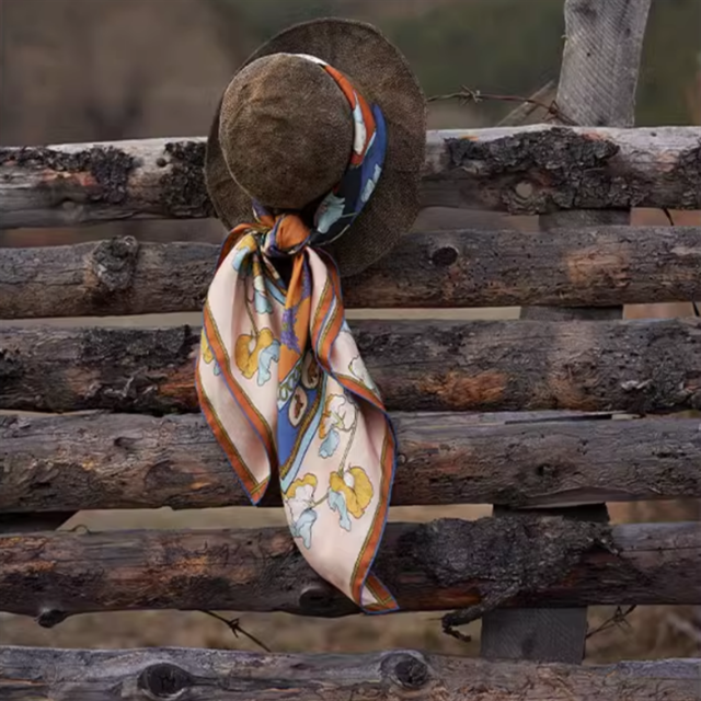 クラシカルシルクスカーフ　2color　10952