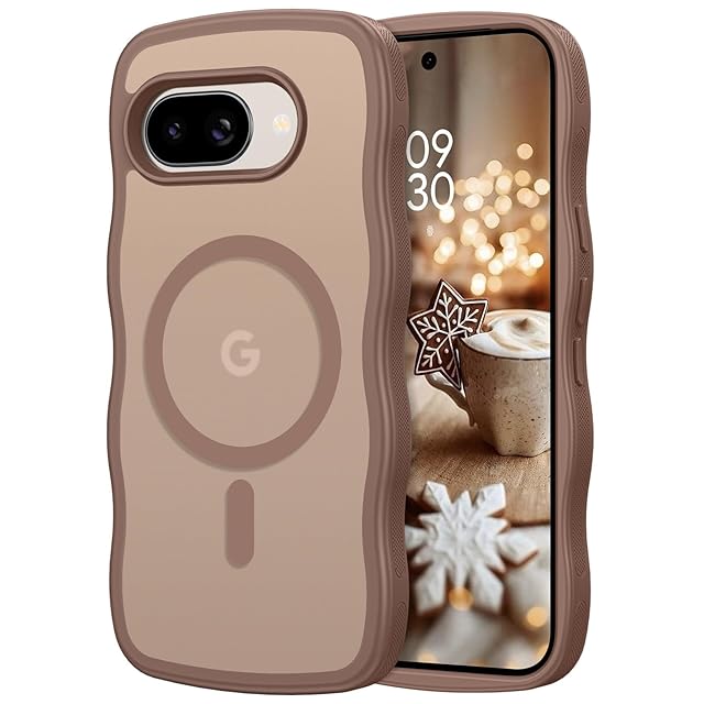 VENINGO Google Pixel 9a ケース 波型 ウェーブ MagSafe対応