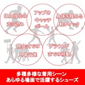 [ゼット] 野球  野球 アップシューズ トレーニングシューズ マジックテープ トレシュー BSR8017C ホワイト×ホワイト(1111) 27.0cm