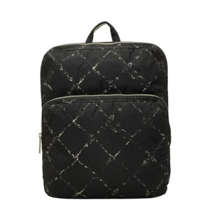シャネル トラベルライン リュック バックパック ブラック ナイロン レディース CHANEL 【中古】