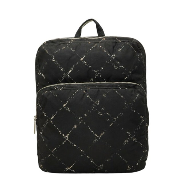 シャネル トラベルライン リュック バックパック ブラック ナイロン レディース CHANEL 【中古】