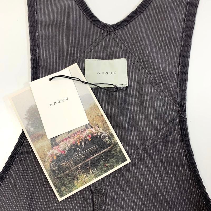 美品】今期 完売 ARGUE アギュー CORDUROY OVERALL/CHACOAL NAVY
