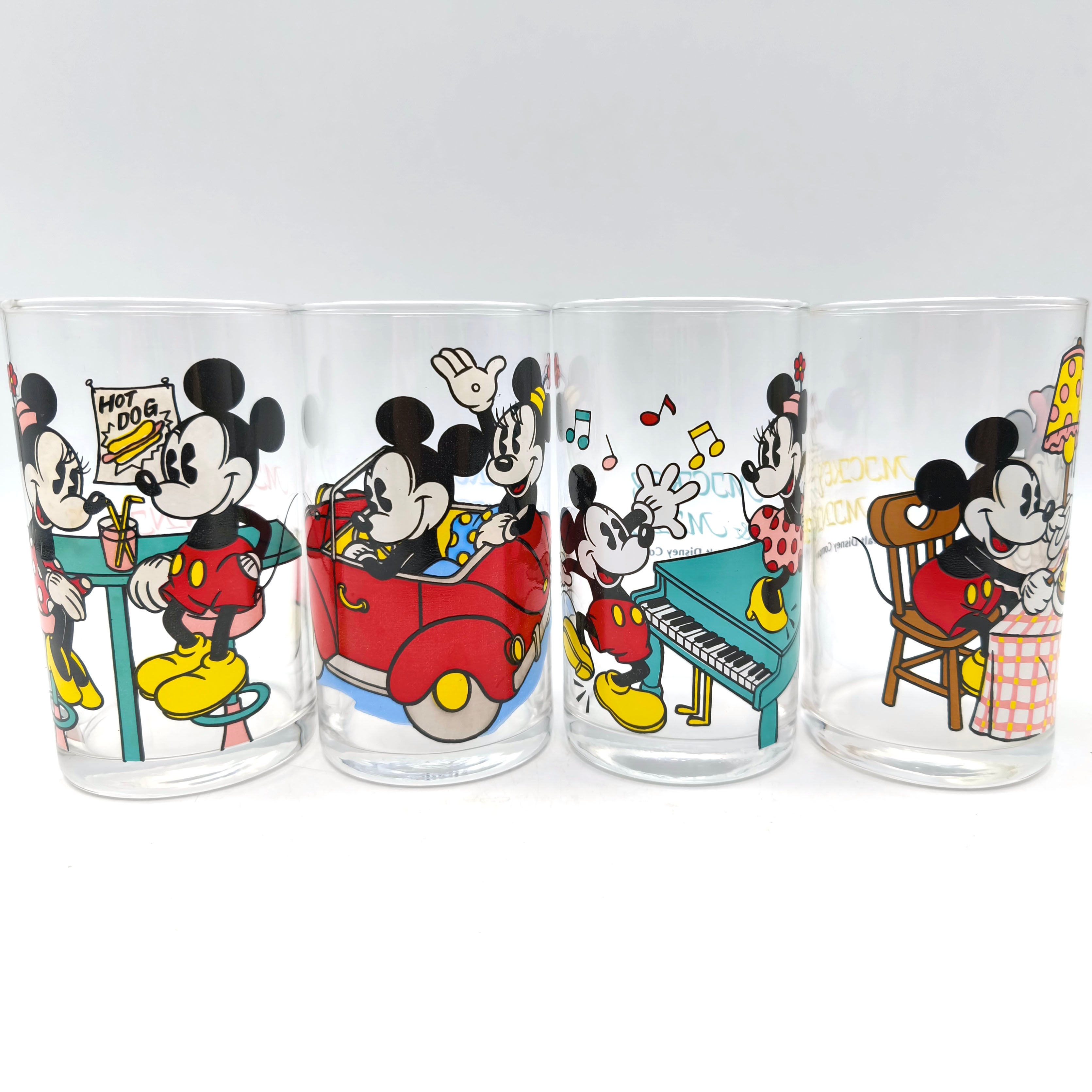 Disney(ディズニー)・ミッキー＆ミニー・デートグラスセット・レトロ