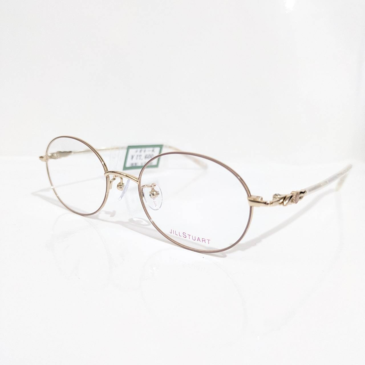 【JILL STUART】オーバルコンビフレーム ピンク・ゴールド