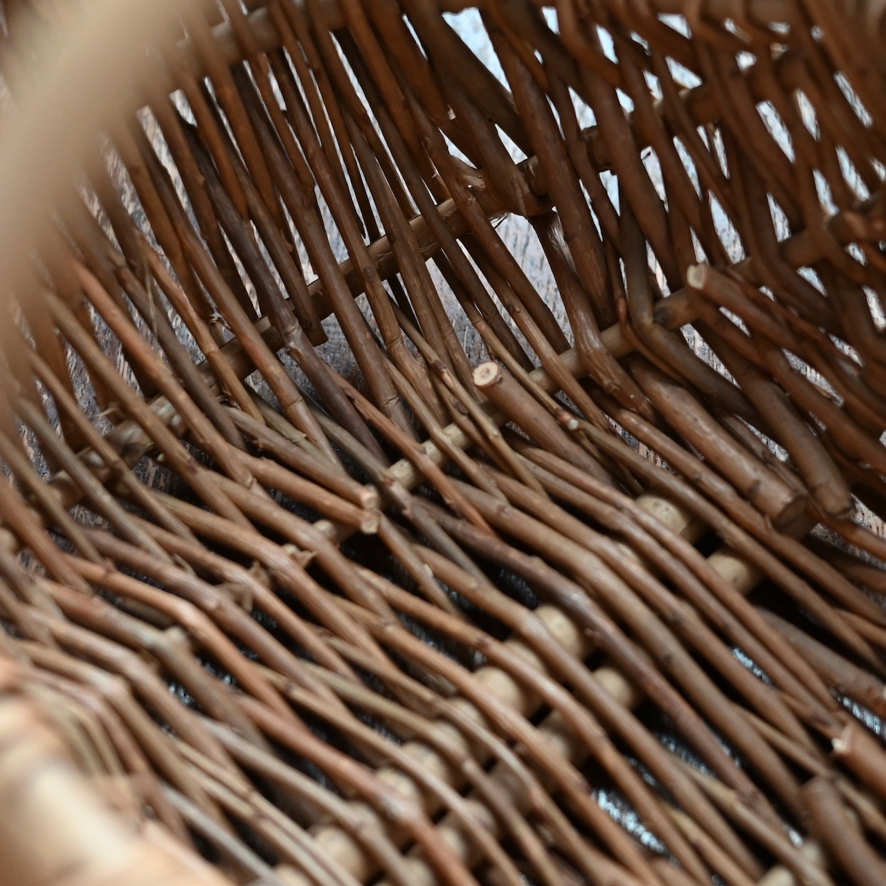 Basket / バスケット〈 かご・ラタン・収納・カフェ・店舗什器・アンティーク・ヴィンテージ 〉114498