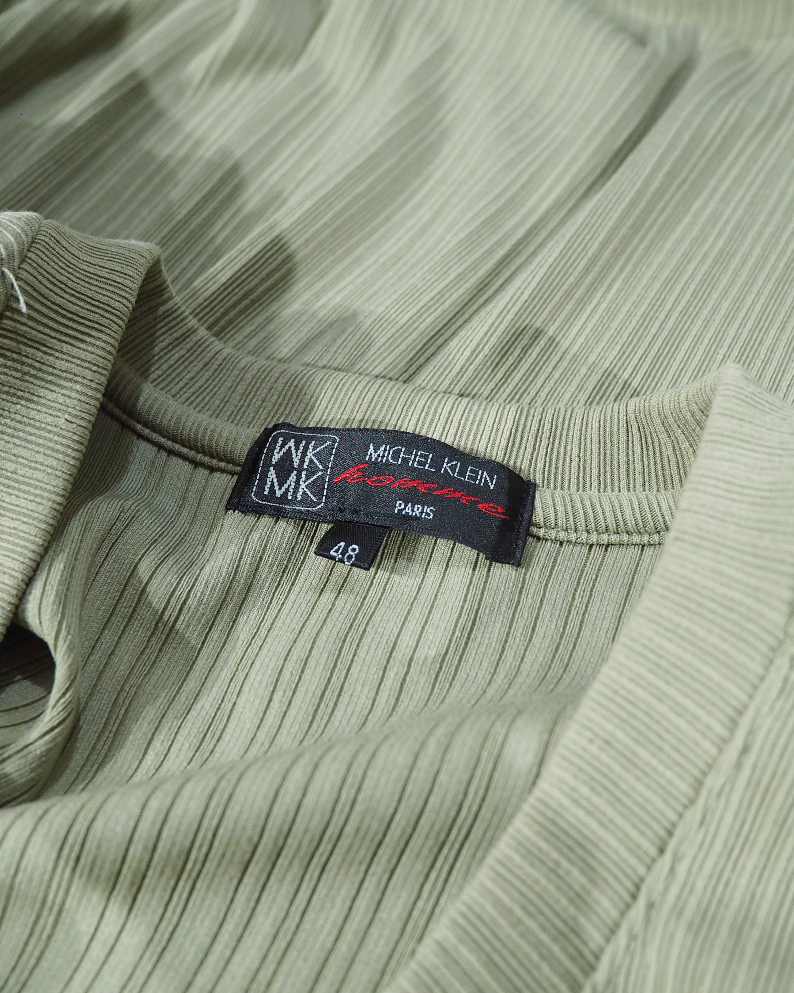 " MICHEL KLEIN HOMME " Pleats Design Long sleeve Tee