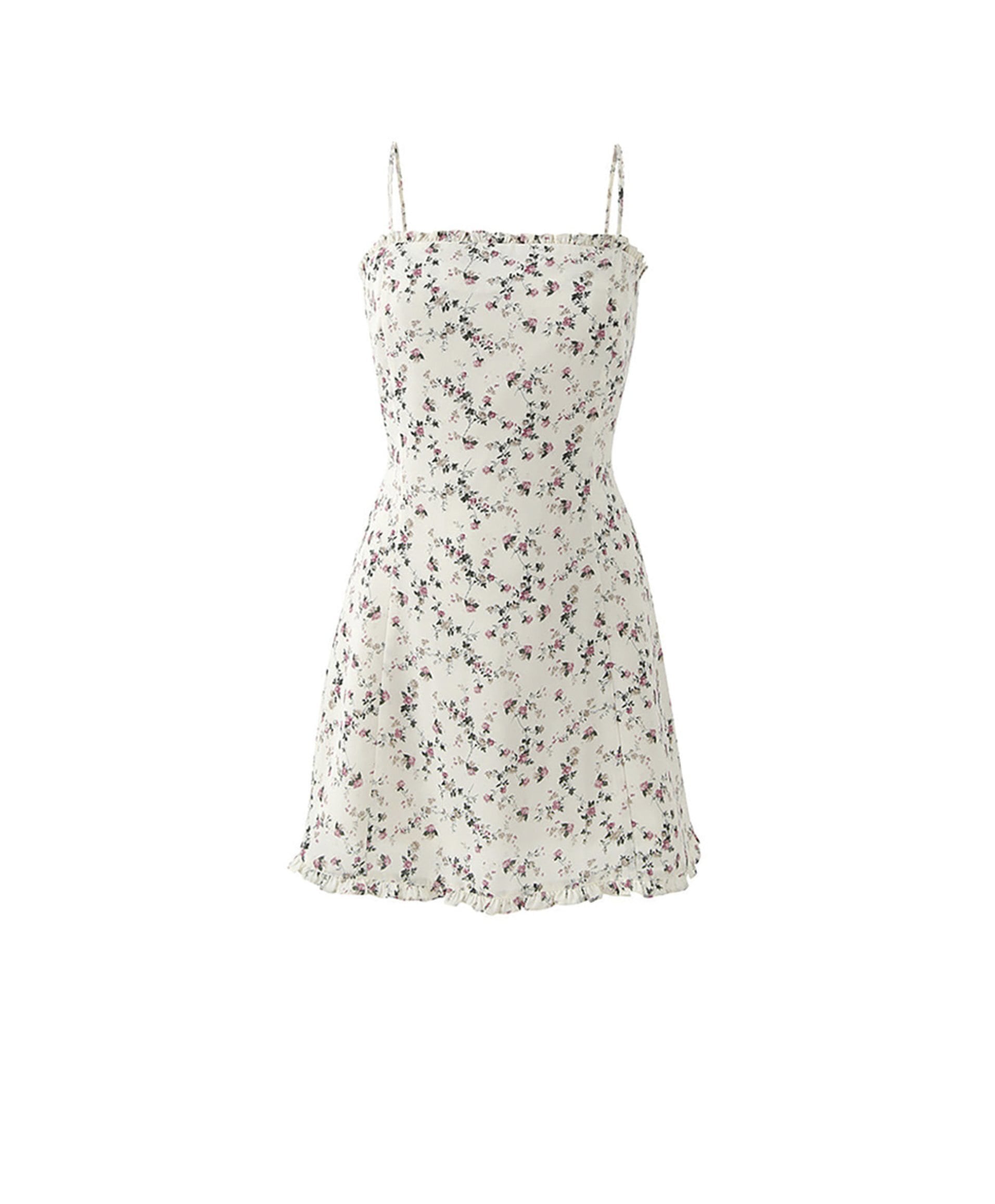 ☆izna ジミン 着用！！【NOT YOUR ROSE】frill mini dress (ivory