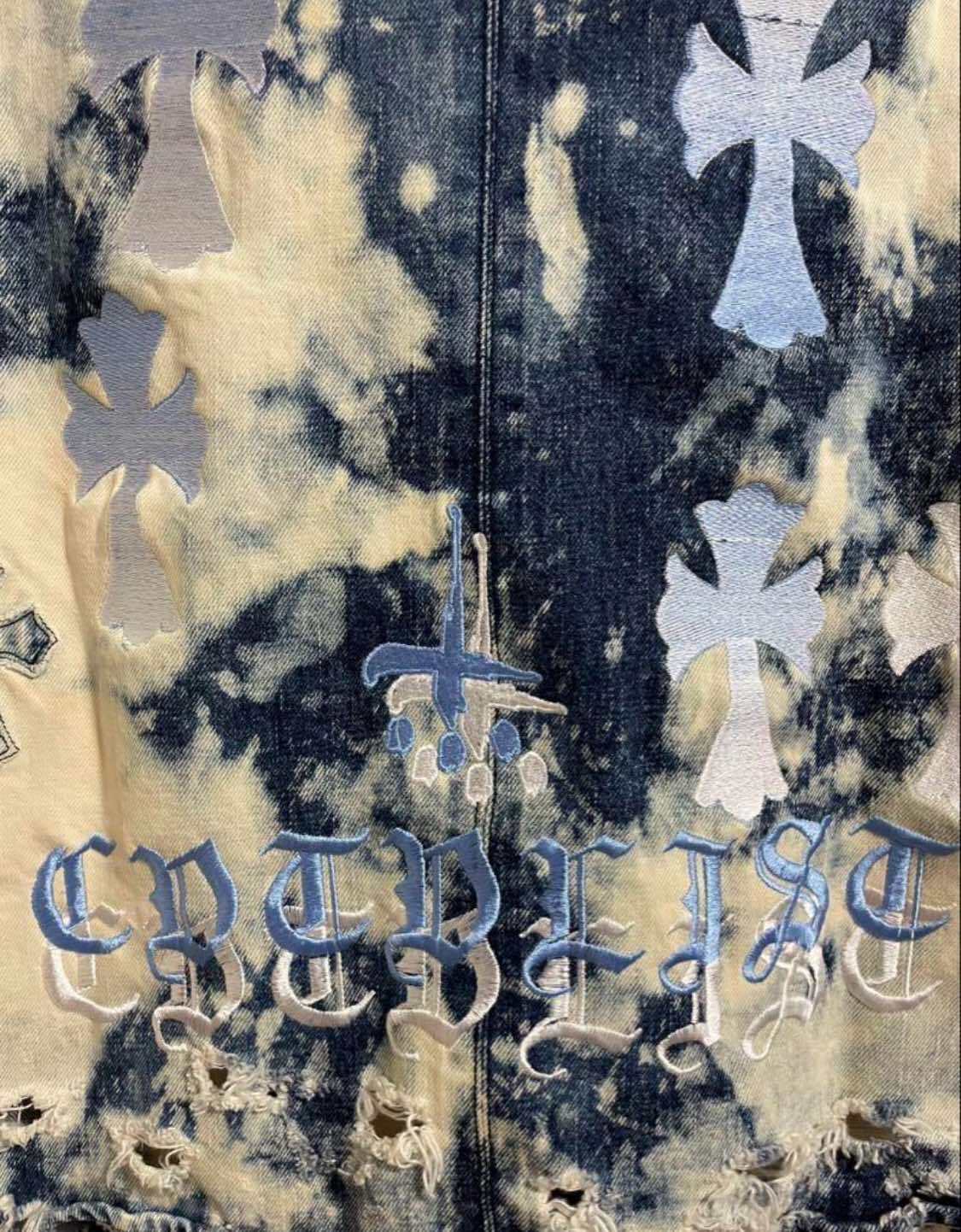 CHROME HEARTS クロムハーツ CVTVLIST カスタム デニムシャツ