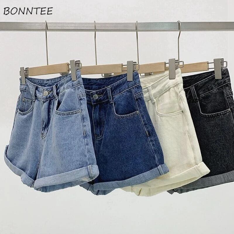 【新作】【送料無料】 ショーツ女性デニムヴィンテージ夏のベーシックシンプルなオールマッチホット販売ハイウエストレジャーオルレディースストリートシックなクラシックイン 0280791411593