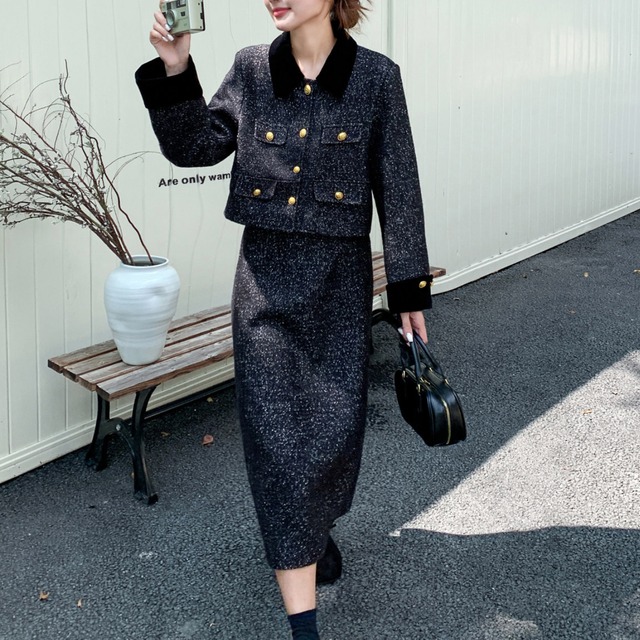 Short jacket & skirt set S1874