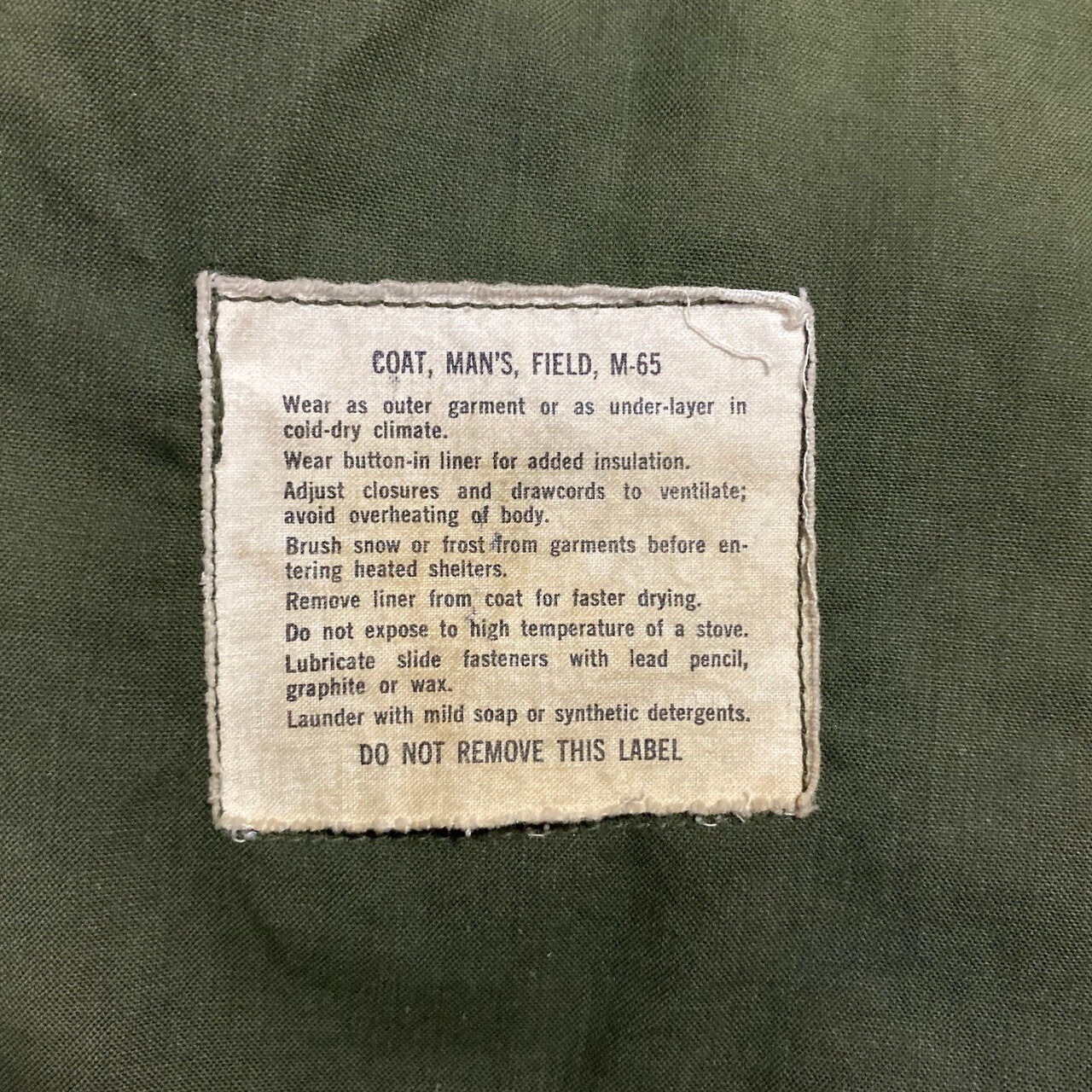 67年納品 60年代 ビンテージ U.S.ARMY 米軍実品 M-65 ミリタリー 