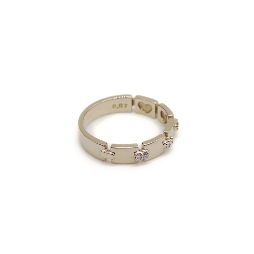 STAR JEWELRY スタージュエリー K18PG ダイヤモンド デザインリング 18