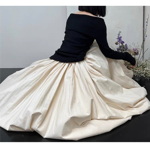 balloon long skirt　10373