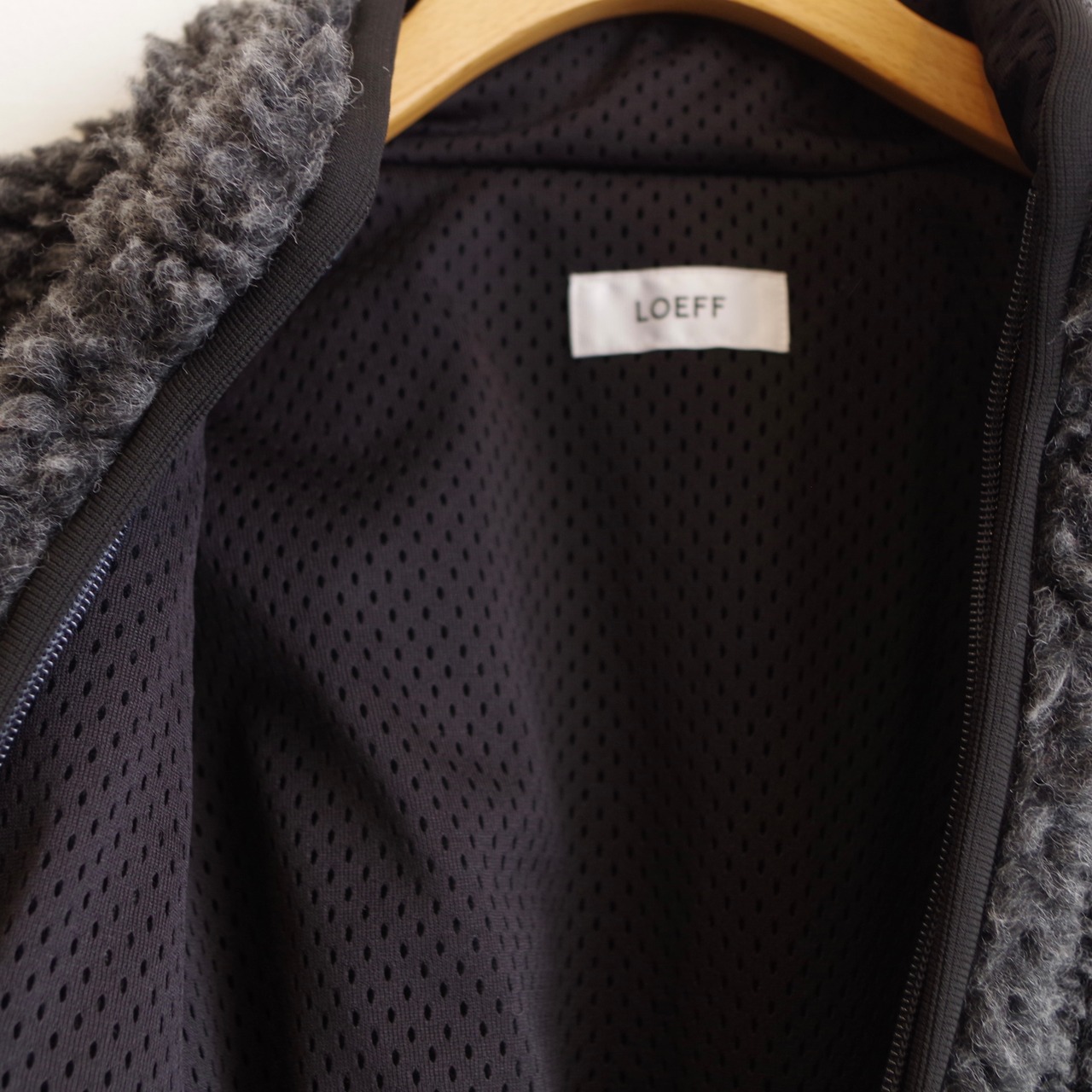 LOEFF  Boa Zip Blouson DK.Gray