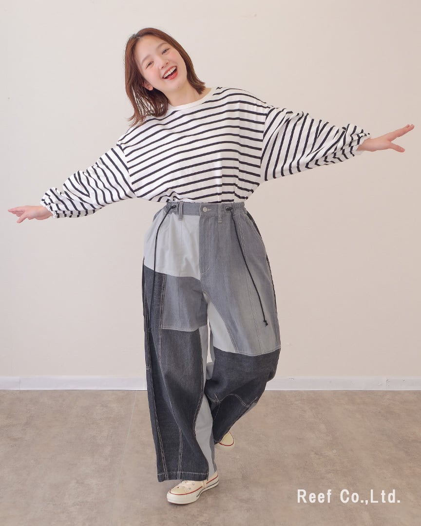 リビルドパラシュートデニムパンツ】 ST-226952 Brand：ミリロピュール