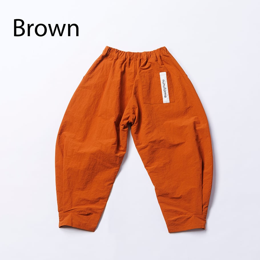 nunuforme 26SS 〉 ヘムタックカーブパンツ / Brown | 世界の子供服