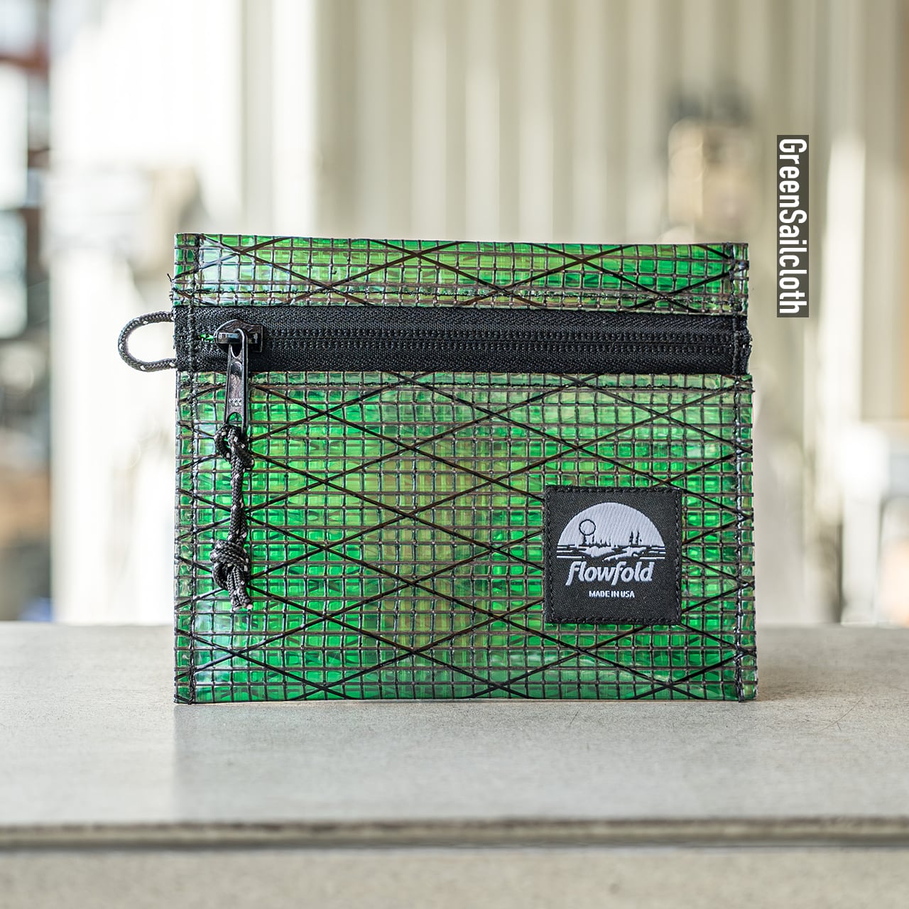 FlowFold／リサイクルド セイルクロス ボイジャー ジッパーポーチ｜RS