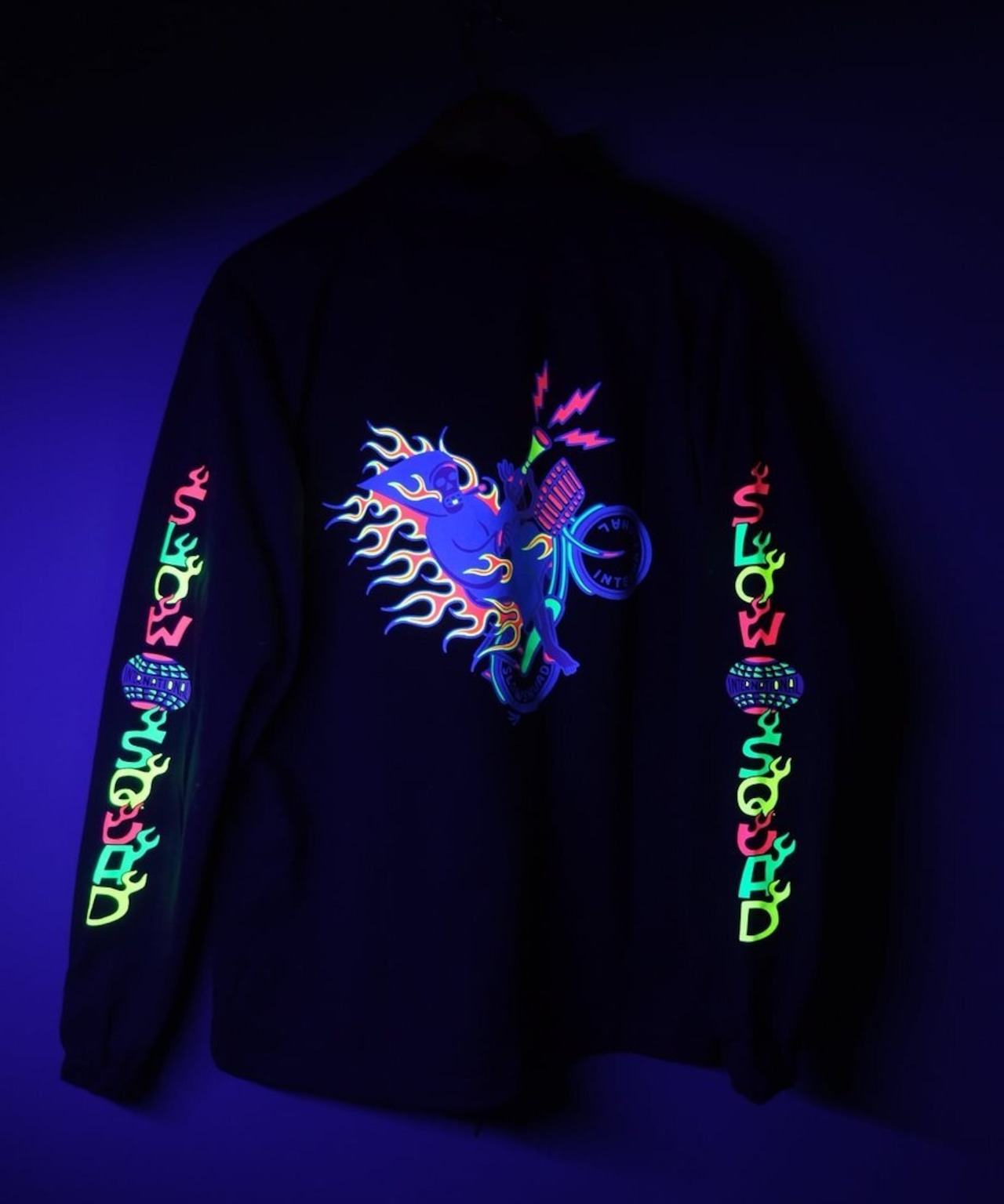 Slow Squad International "Mamachari Neon Cotton Coach Jacket"