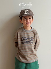 エリーモリー / ELLY MOLLY / プラッシュクラブTシャツ / 韓国子供服 / ジュニア / 26winter〖取寄〗*13~19号*