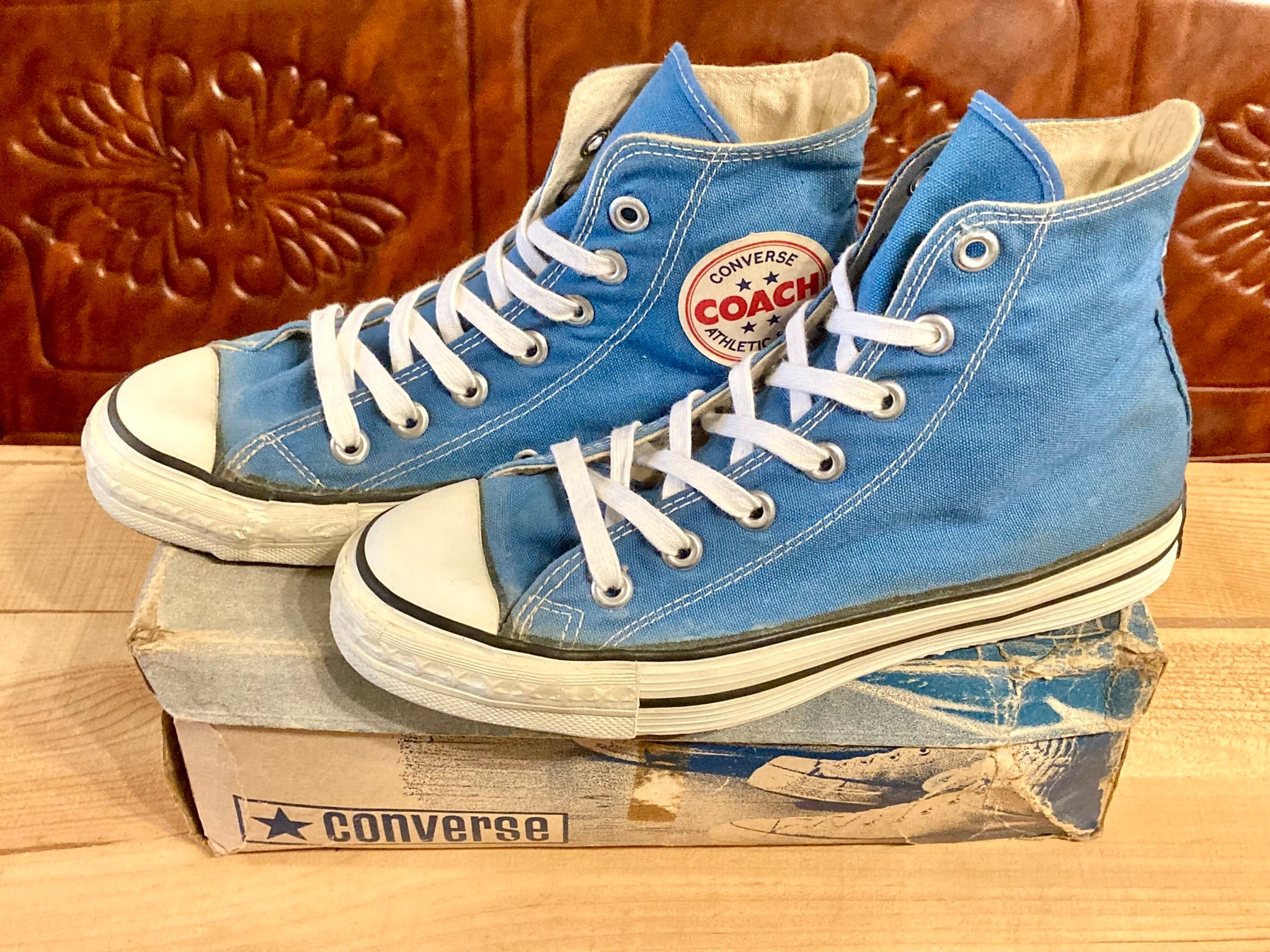 CONVERSE(コンバース) COACH(コーチ)4.5 23.5cm ブルー ハイカット USA 70s ビンテージ 237