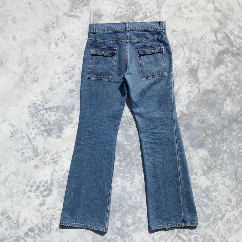 希少 USA製 80s Levi's リーバイスコットンフレアボトム 青タブ