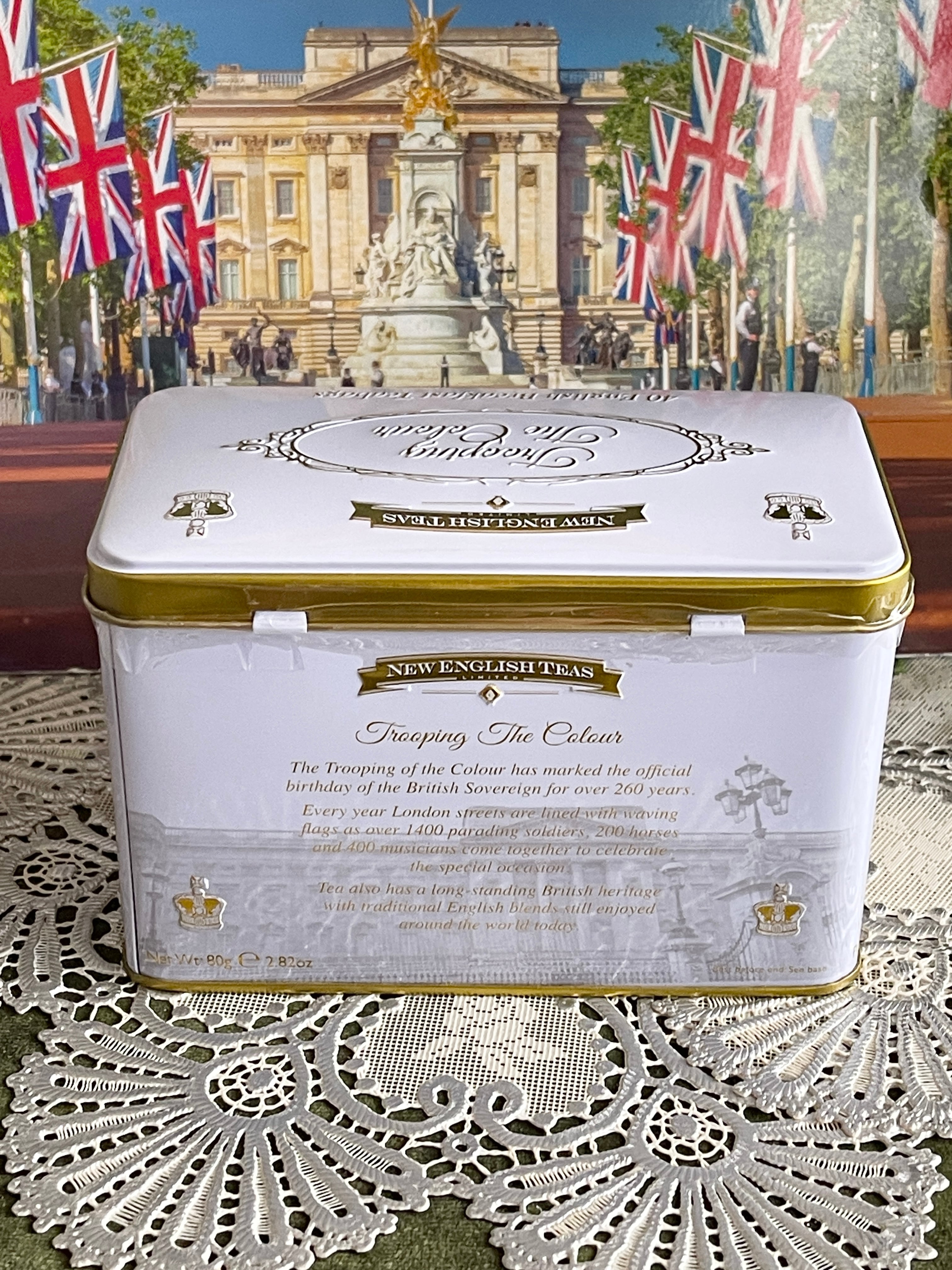 New English teas』パレード缶 クイーン エリザベス2世 プラチナ New English teas』パレード缶 クイーン エリザベス2世 プラチナ