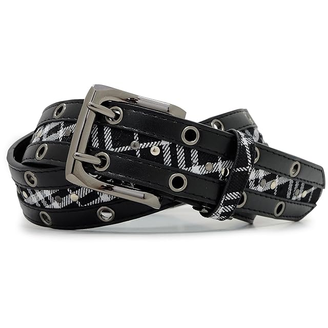 ダブルピンベルト バックル y2k 海外 sk8 スケーター punkandyo uk