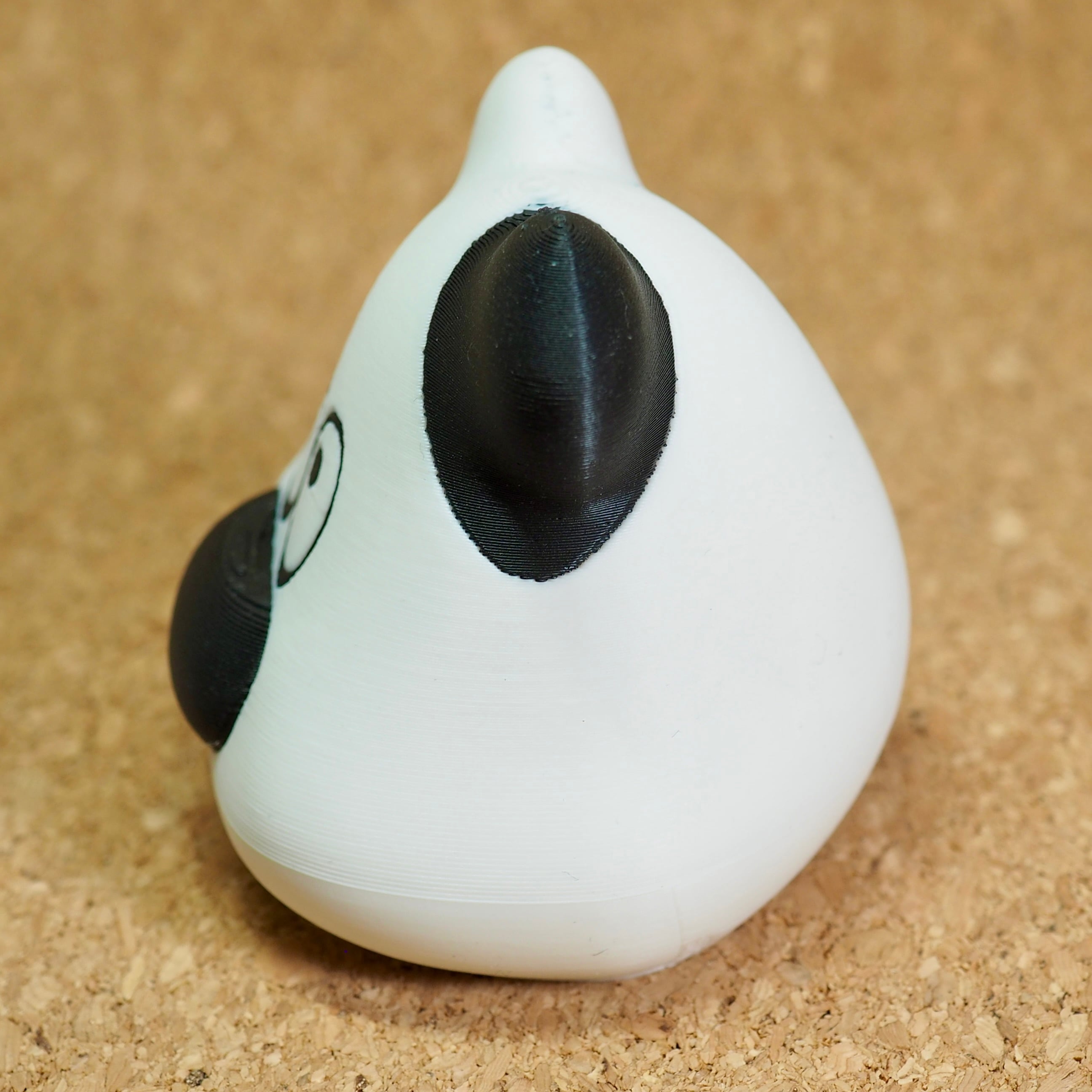 しろくまミニオブジェ（黒ぶち） | しろくまMAKE SHOP