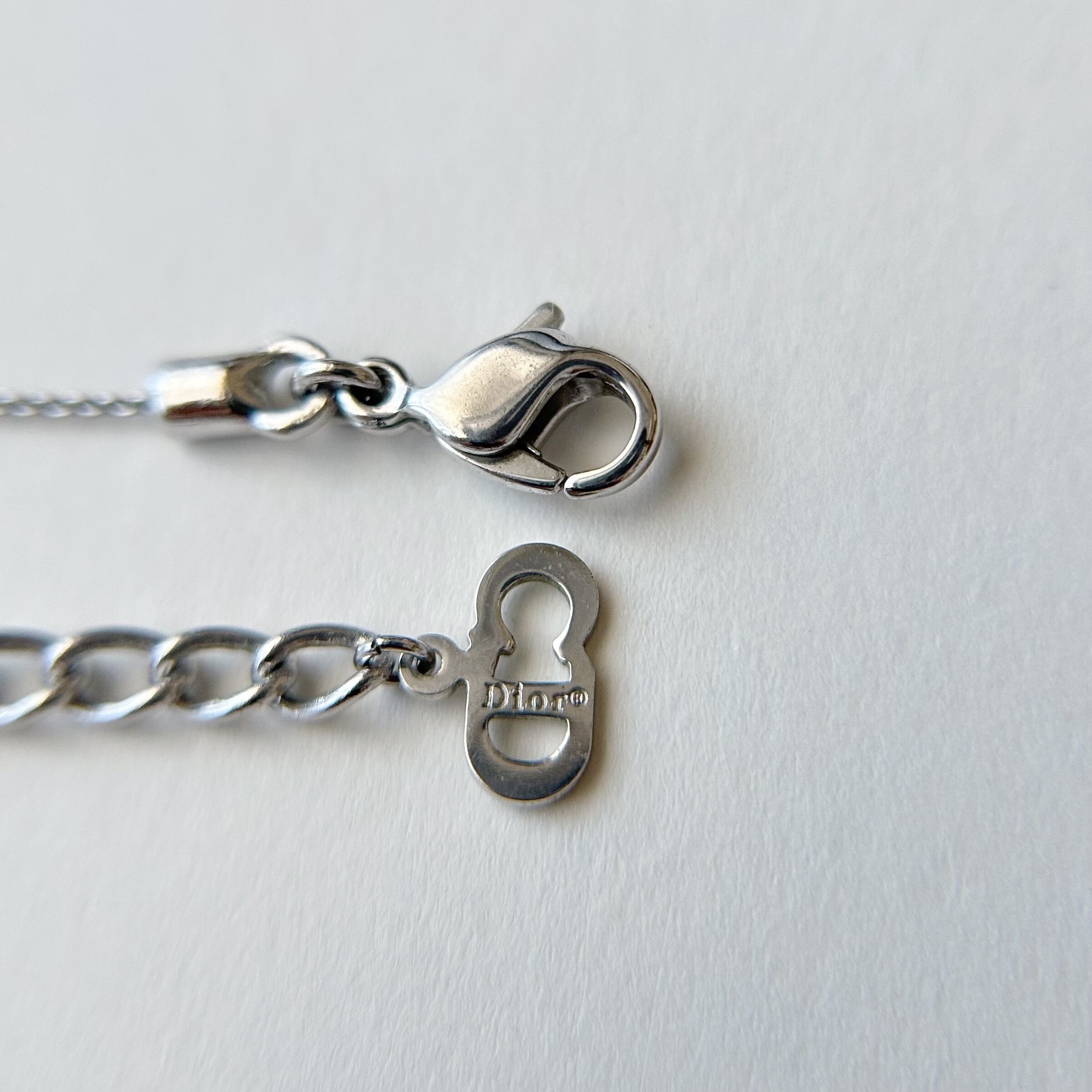 N6292】Christian Dior logo necklace/クリスチャンディオール