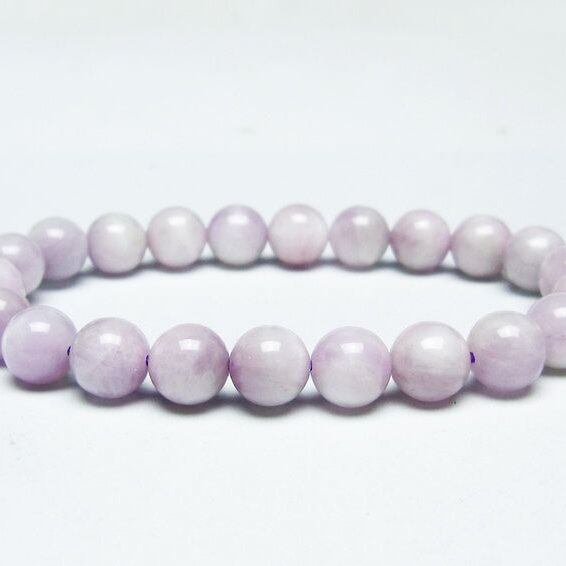 クンツァイト ブレスレット 9mm ミルキークンツァイト ブレス 一点物 メール便可 [M便 1/10] 111-46474