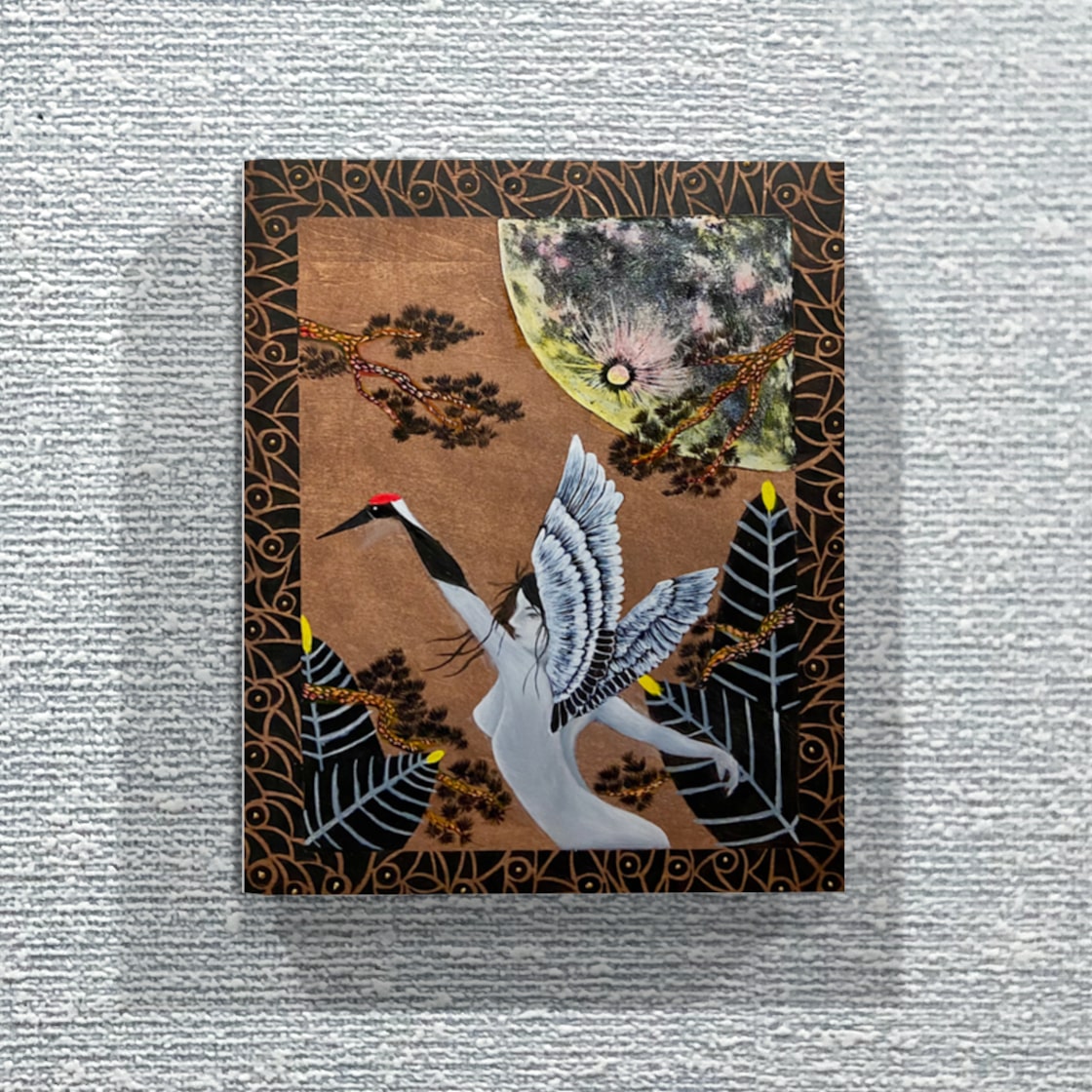 真作「Japanese Zodiac Series Mouse」F8号 真作「Japanese Zodiac Series Mouse」F8号
