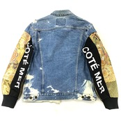 【sleevekimonojk21】着物デニムジャケットSLEEVE KIMONO DENIM JACKET