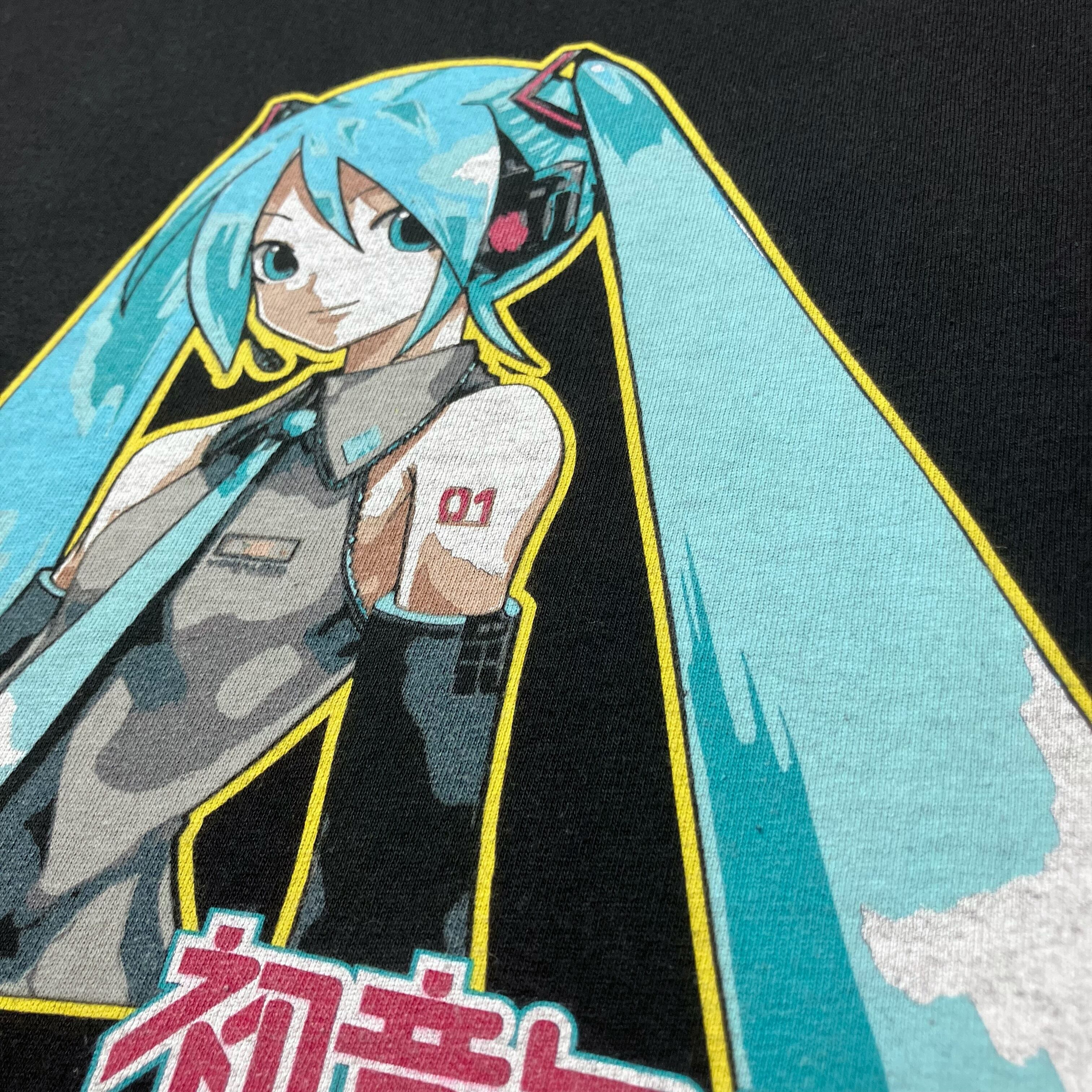 L】00s~10s 初音ミク “初期ミク” アニメ Tシャツ ボーカロイド USA