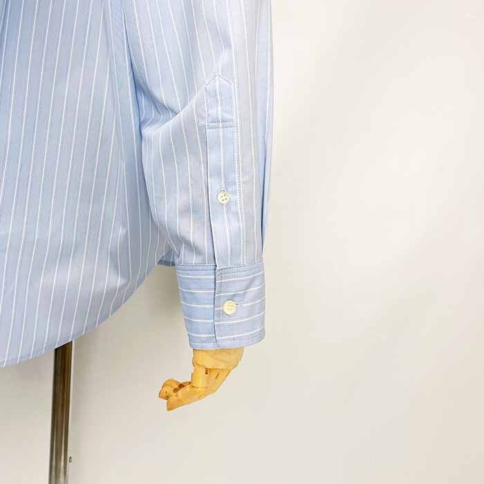 MICA&DEAL マイカアンドディール ポプリンストライプオーバーシャツ