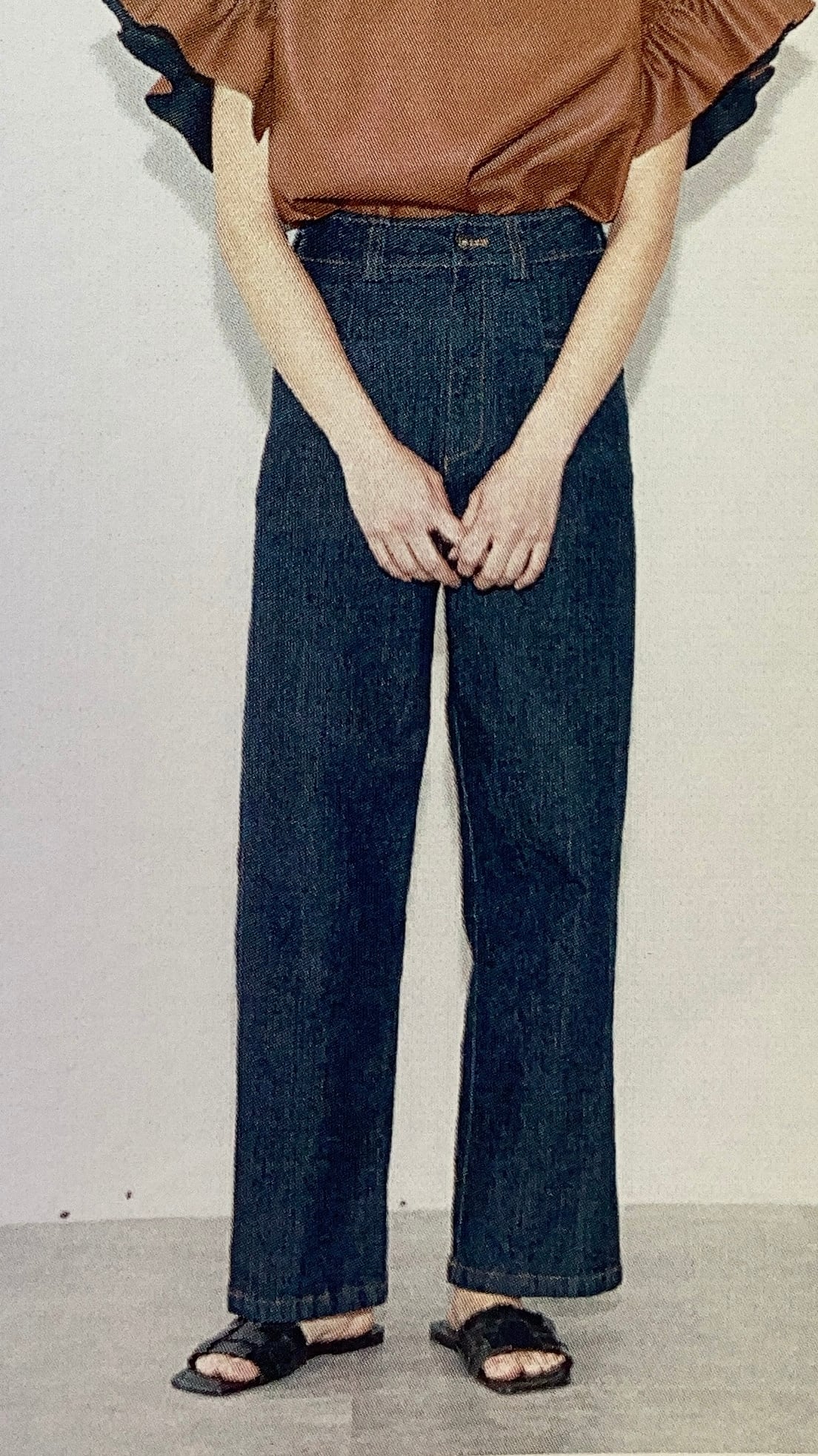 2025秋冬 マルゴーヴィンテージ  ハイウエスト ストレートデニム PT-25069-A インディゴ 9号 11号 margaux vintage