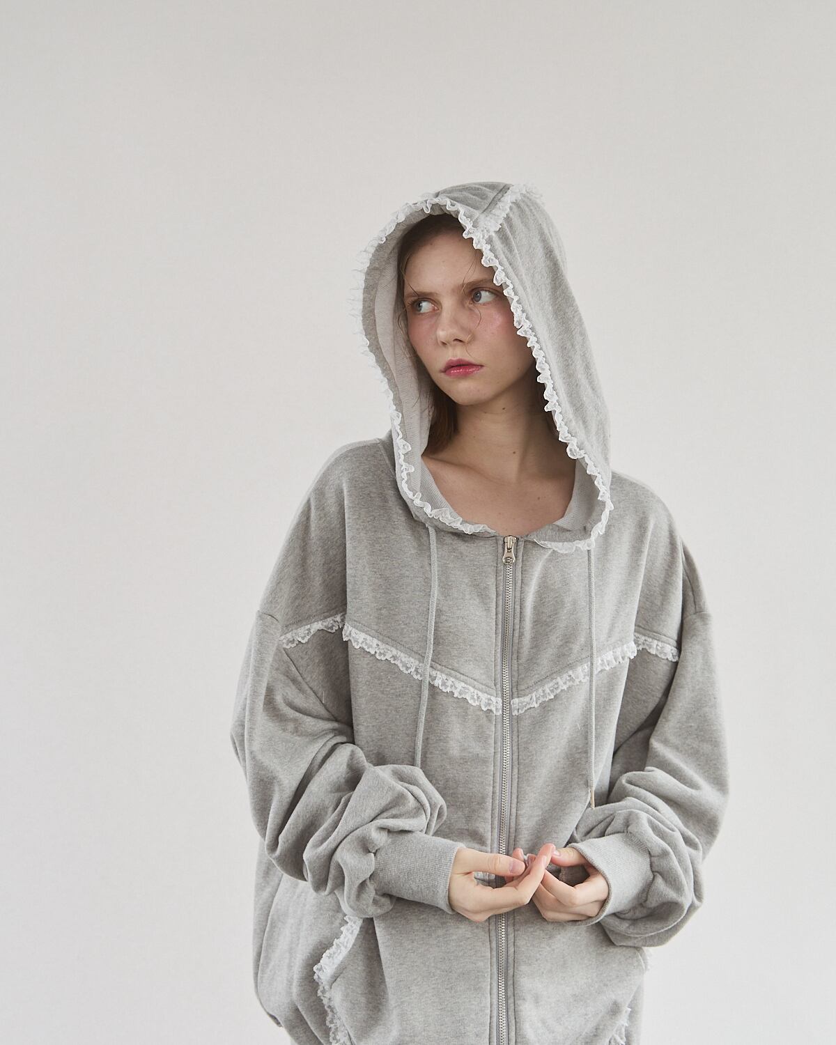 レースラインビッグパーカー | lilLilly official webstore