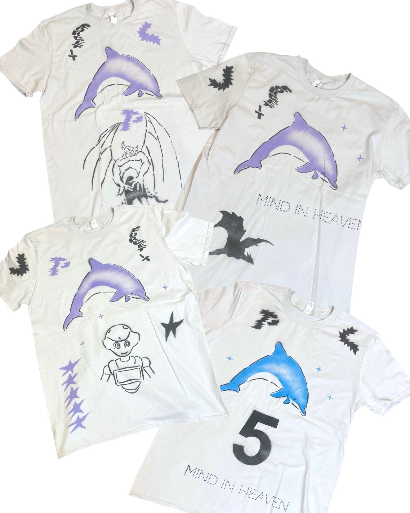 perfect plan Stencil T-shirt 【M2】