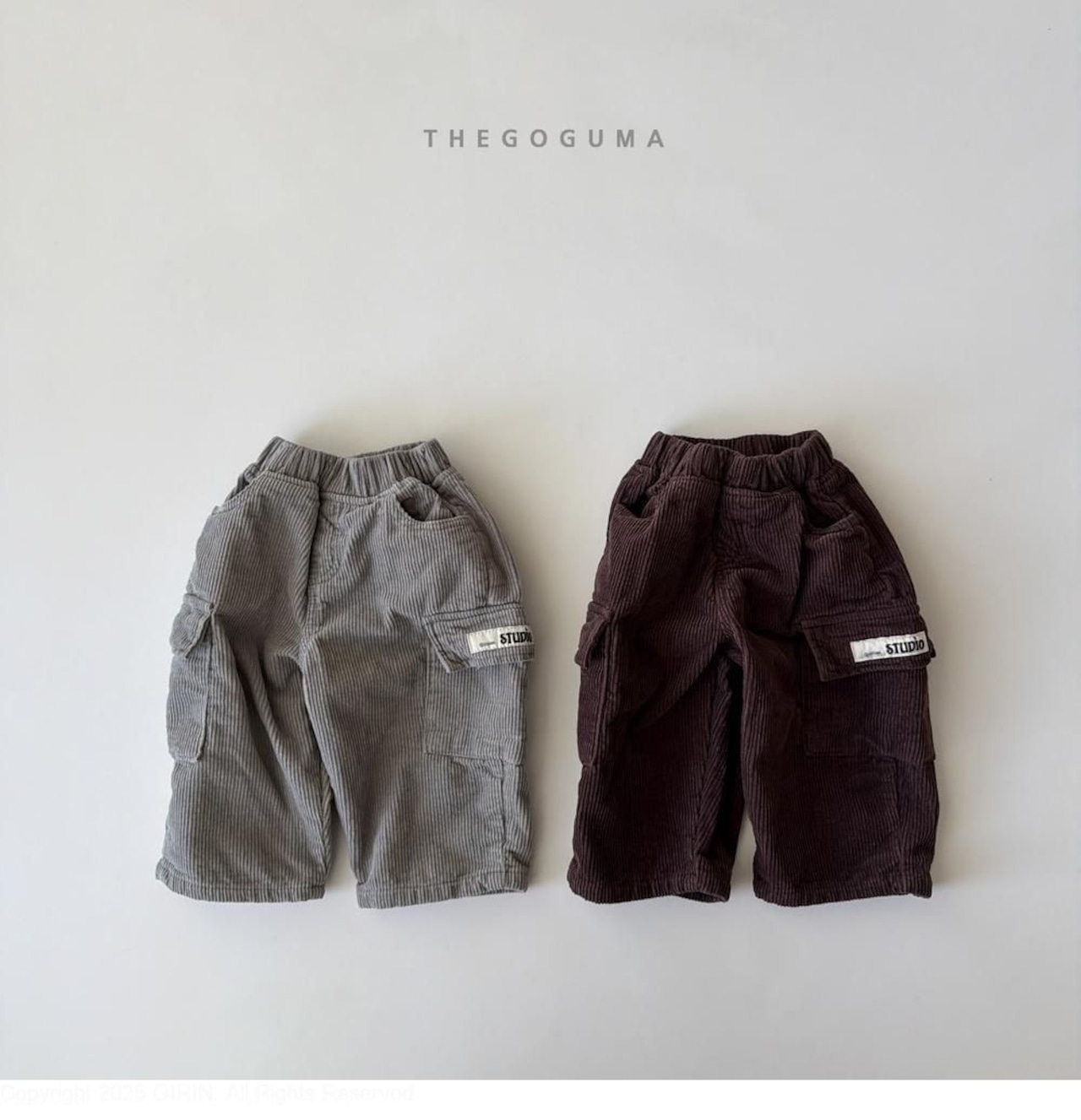 ザゴグマ / THE GOGUMA / コーデュロイカーゴ裏起毛パンツ / 韓国子供服 / キッズ / 26winter〖取寄〗*XS~XL*