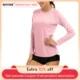 KEFITEVD クイックドライ女性用UPF 50+ロングスリーブTシャツ スキンサン/UVプロテクション スイム アウトドア ハイキング シャツ トップス ガールズ レディース